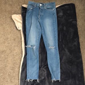 Light skinny jeans